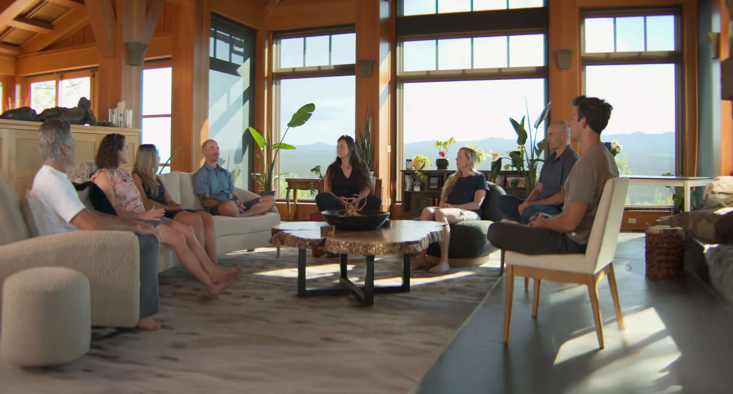 A small group psilocybin retreat